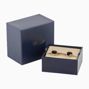 Gemelli Chopard in oro 18k con diamanti in scatola originale, inizio XXI secolo, set di 2