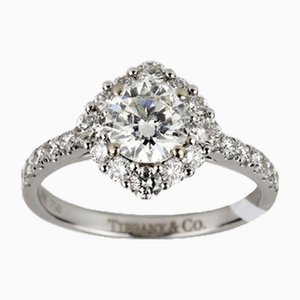 Ring in White Gold 750 with Diamonds., 2000s