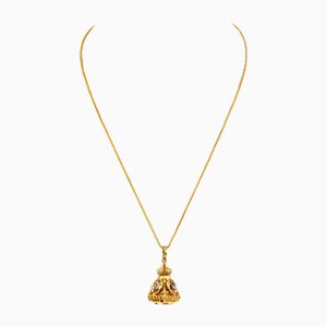 Pendant on a Chain with Stones.