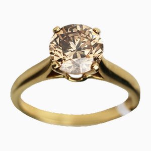Gold 18 Karat Diamantring.