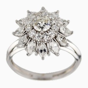 Anillo de oro con diamantes, década de 2000