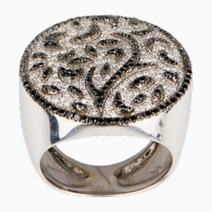 Anello da cocktail Giorgio Visconti in oro e diamanti, inizio XXI secolo