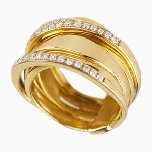 Gold Ring with Diamonds., 2000s