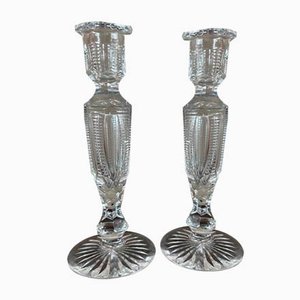 Candeleros de cristal. Juego de 2