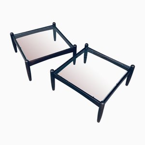 Tables d'Appoint Basses Mid-Century Design Moderne, Suède, 1960s, Set de 2