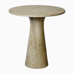 Travertine Side Table, 1970s