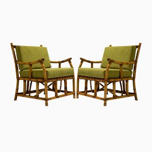 Fauteuils en Bambou dans le style de Vivai Del Sud, Italie, 1970s, Set de 2