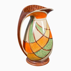 Englischer Art Deco Vintage Keramik Sahnegießer, 1930er