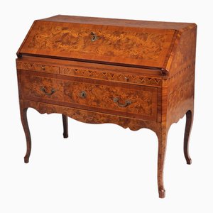 Secretaire barocco in noce e ciliegio, 1760