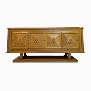 French Art Deco Oak Sideboard, 1930s