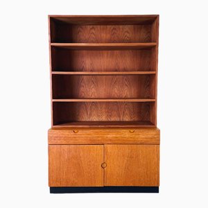 Libreria Mid-Century in teak di Sven Ellekaer per Bramin, anni '60