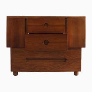 Cassettiera Serena in legno di noce di Poltronova, 1955