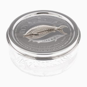 Kaviarglas aus Silber & Glas von Pushkin Alexander