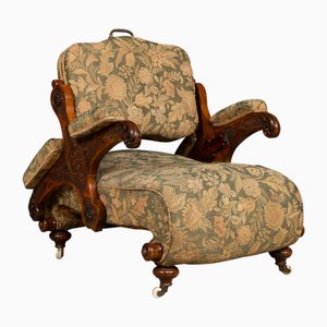 Victorian Walnut Pullman Reversible Armchair, 1860