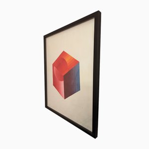 Berenice Benjelloun, Spectrum Cube, 1974, Druck, Gerahmt