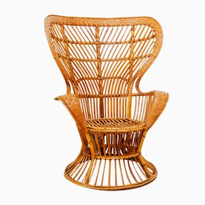 Vintage Rattan Sessel, 1970er