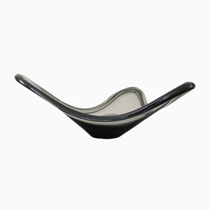 Gray Glass Bowl by Per Lütken for Holmegaard, 1962