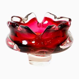 Cendrier Art en Verre attribué à Josef Hospodka pour Chribska Sklarna, 1960s