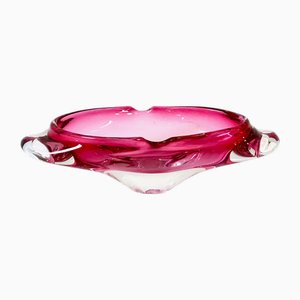 Art Glass Ashtray attributed to Miloslav Klinger for Železný Brod, 1960s