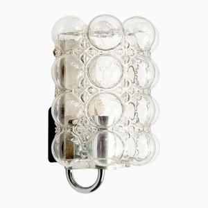 Lampada da parete grande Bubble in vetro di Helena Tynell per Limburg, anni '60