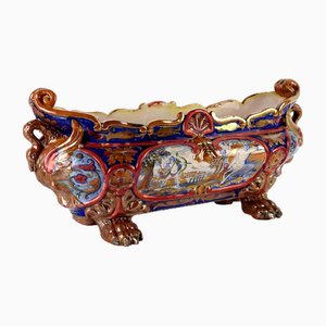 Majolica Planter from Alfredo Santarelli and Gualdo Tadino