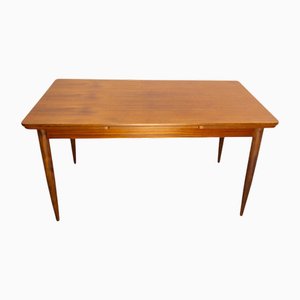 French Extending Teak Dining Table, Mid-20th Century