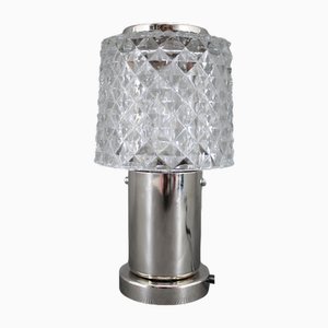 Glass Table Lamp from Kamenicky Senov, Former Czechoslovakia, 1970s