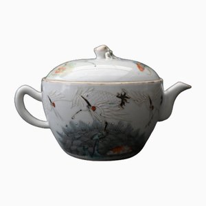 Chinesische Tongzhi Porzellan Teekanne