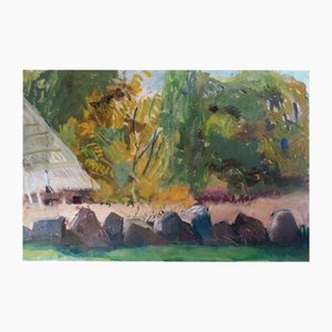 Arturs Nikitins, Landscape, 2000, Oil on Cardboard