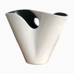 Jarrón de cerámica Free-Form de Elchinger, France, años 50