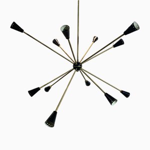 Vintage Space Age Sputnik Ceiling Lamp from Stilnovo, 1950s