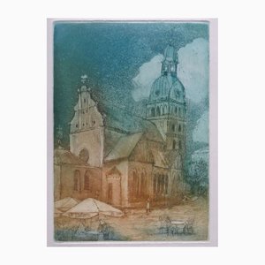 Jekaterina Gryazeva, Morning at Dome Square, Acquaforte, anni '90