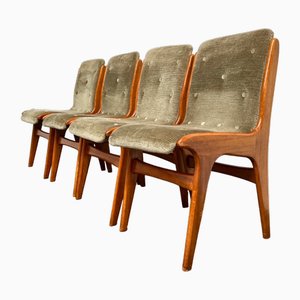 Chaises de Salle à Manger Vintage par Louis Van Teeffelen pour Wébé, 1950s, Set de 4