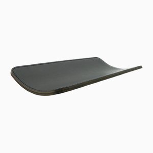 Tray in Black Core Leather by Carl Auböck for Werkstätte Carl Auböck