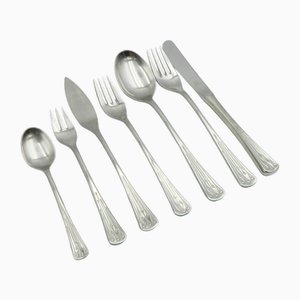 Posate grandi Charleston 9100 Nicro in acciaio inossidabile 18/10 di Berndorf, Austria, set di 46