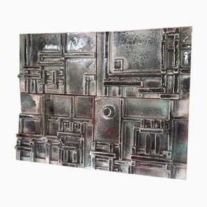 Jean Pierre Devaud, Architectural Scene, anni '60, Composizione di piastrelle in ceramica