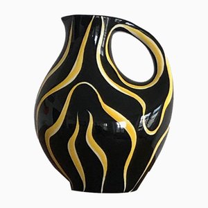 Brocca o vaso in ceramica a forma libera attribuito ad Anneliese Beckh, anni '50