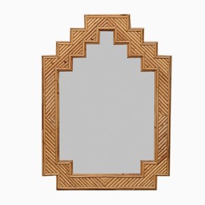 Shanghai Bamboo Mirror by Vivai Del Sud, Italy, 1970s