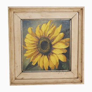 Ölmann, Tournesol, Huile sur Panneau de particules, 1930, Encadré