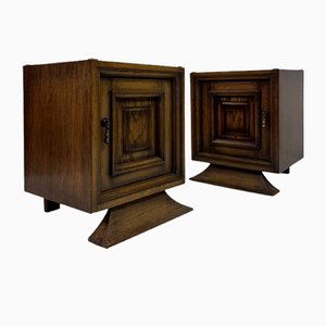 Tables de Chevet en Chêne, 1960s, Set de 2