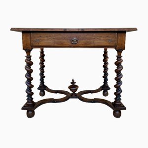 Bureau Début 19ème Siècle en Noyer avec Tiroir, France, 1890s