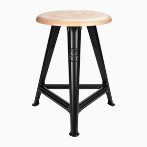 Rowac-Schemel Stool in Ash by Karl Robert Wagner for Rowac