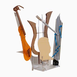 Klassische Musikskulptur aus Methacrylat, Spanien, 1980