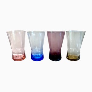 Mid-Century Multicolored Cocktail Glasses from Friedrich Glas, Germany, 1960s, Set of 4