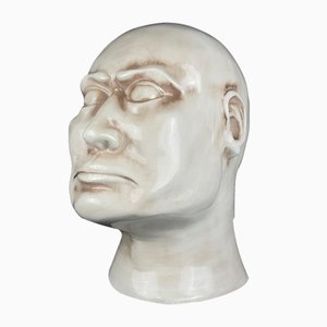 Large Ceramic Bust of Man, Italy, 1970s