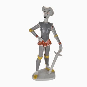Art Deco Don Quixote De La Mancha Figure from Drasche, 1950s