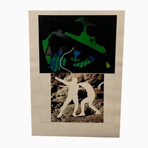 Renato Volpini, Space Scene, 1969, Collage y Temple