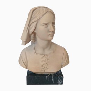Juana De Arco Bust in Resin by Giannelli, 1970s