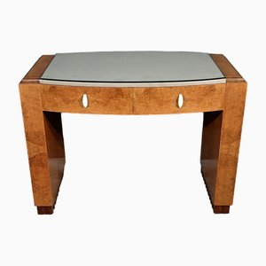Petit Bureau en Loupe d'Amboine de Speich Frères, 1930