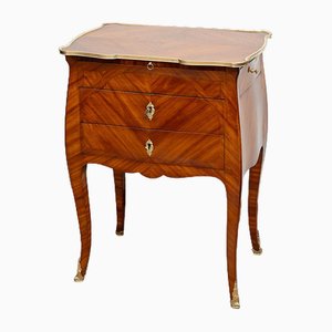 Antiker Französischer Napoleon III Nachttisch aus Exotischem Holz, Ende 19. Jh.
